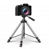 A camera on a tripod

AI-generated content may be incorrect.